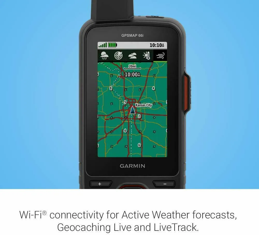 Garmin GPSMAP 66i Handheld GPS and Satellite Communicator