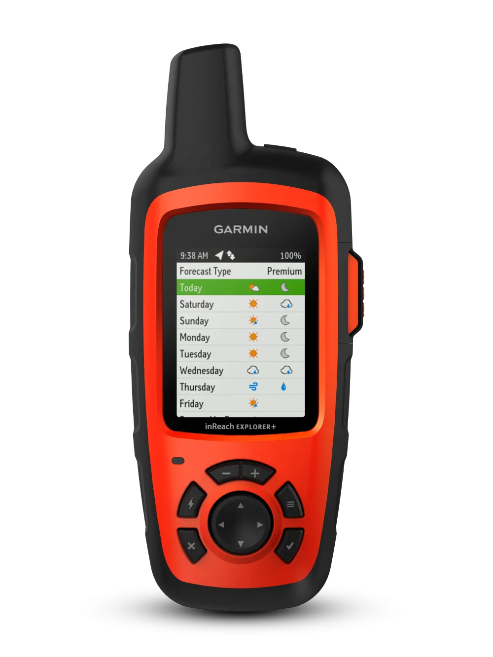 Garmin InReach Explorer  Handheld Satellite Communicator with GPS Navigation, Maps, and Sensors 010-01735-10 and Wearable4U Power Bank Bundle