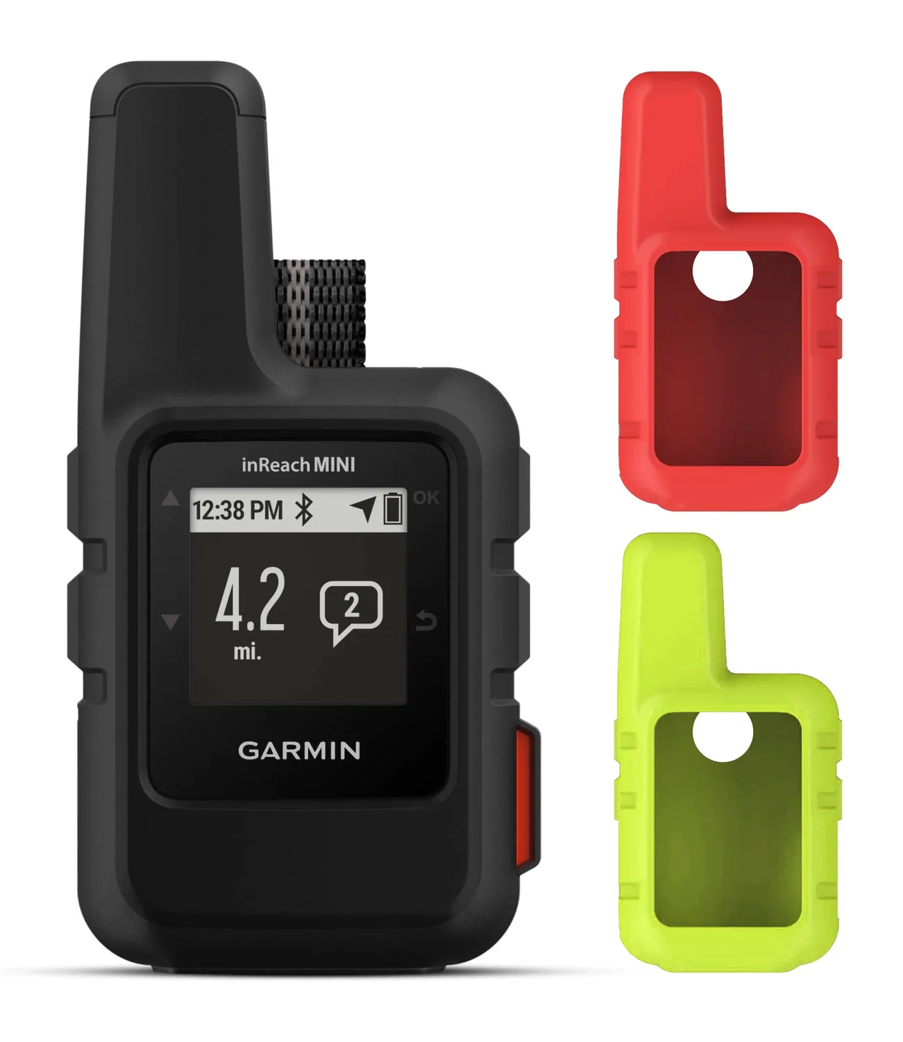 Garmin InReach Mini Lightweight and Compact Handheld Iridium Satellite Communicator with 2 x Silicon Protective Cases