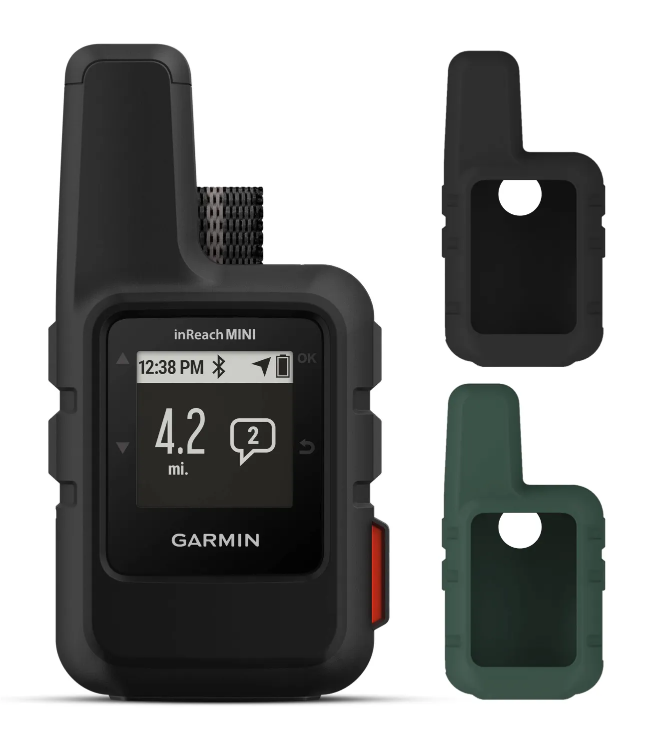 Garmin InReach Mini Lightweight and Compact Handheld Iridium Satellite Communicator with 2 x Silicon Protective Cases