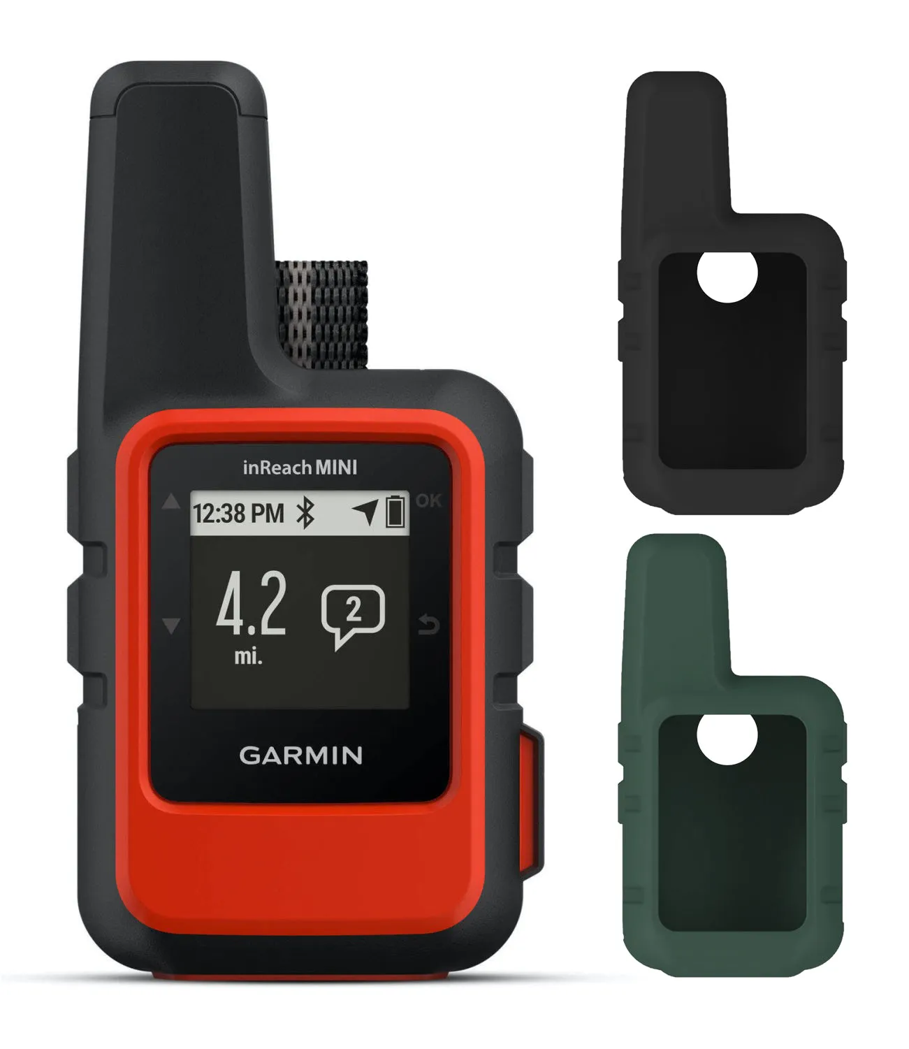 Garmin InReach Mini Lightweight and Compact Handheld Iridium Satellite Communicator with 2 x Silicon Protective Cases