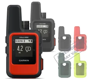 Garmin InReach Mini Lightweight and Compact Handheld Iridium Satellite Communicator with 2 x Silicon Protective Cases