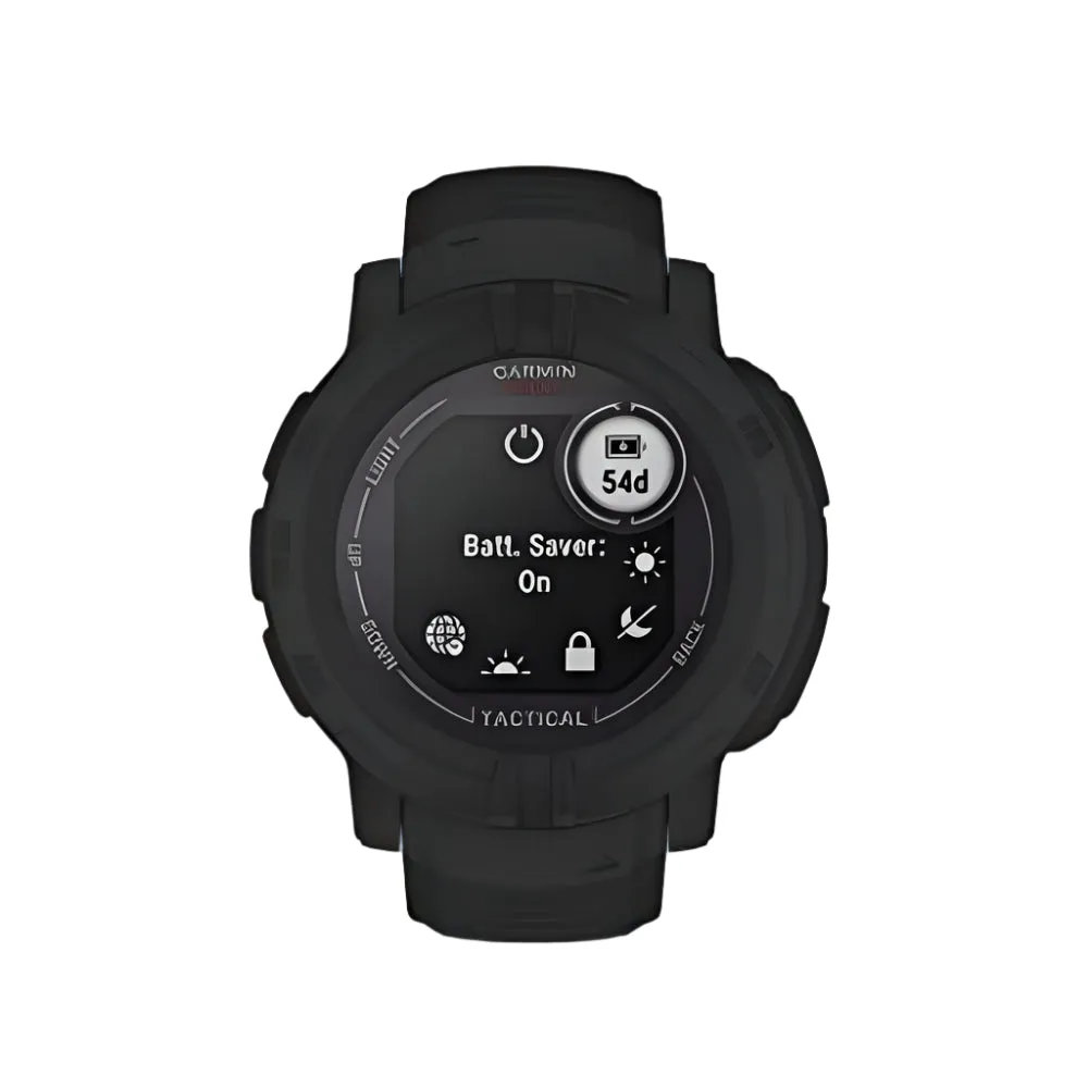 Garmin Instinct 2 Solar Tactical Edition GPS Outdoor ulti-GNSS Support Tracback Routing Solar Charging Capabilities Smartwatch - 010-02627-13