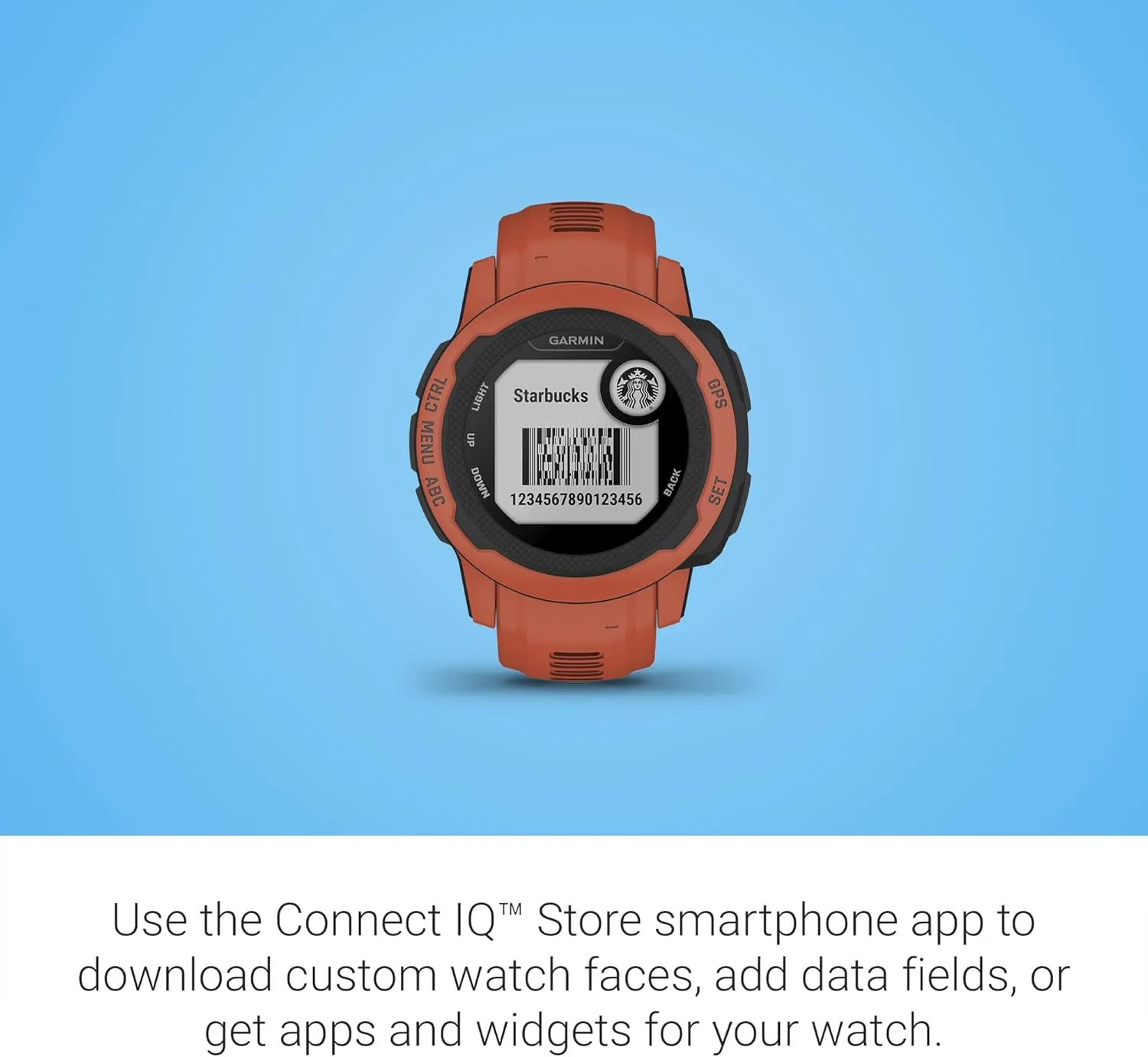 Garmin Instinct 2S, Smaller-Sized GPS Outdoor Watch, Multi-GNSS Support, Tracback Routing, Poppy (Renewed)