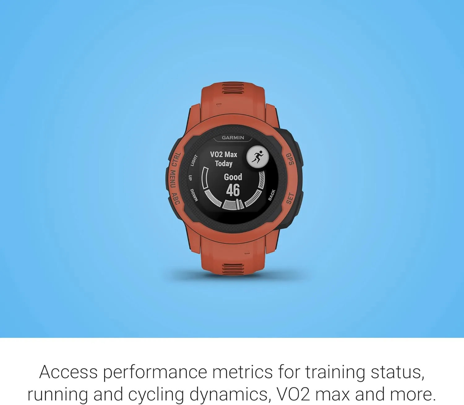Garmin Instinct 2S, Smaller-Sized GPS Outdoor Watch, Multi-GNSS Support, Tracback Routing, Poppy (Renewed)