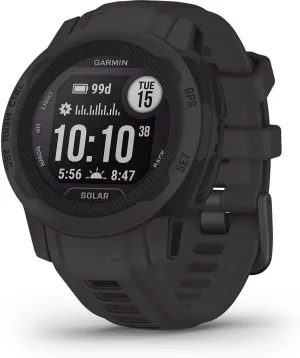 Garmin Instinct 2S Solar GPS 40mm Smartwatch, Smaller Rugged Watch, Built-in Sports Apps & Health Monitoring, Ultratough Design Features, up to 28 Days Battery Life, Graphite