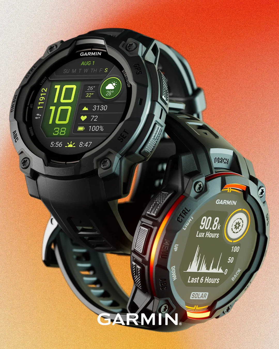 Garmin Instinct 3 Amoled Smartwatch 45 Mm - Rugged Military Spec 810, Compass, Barometric Altimeter |Montre Connectee Garmin Instinct 3 Amoled 45 Mm - Specifications Militaires Robustes 810, Boussole,