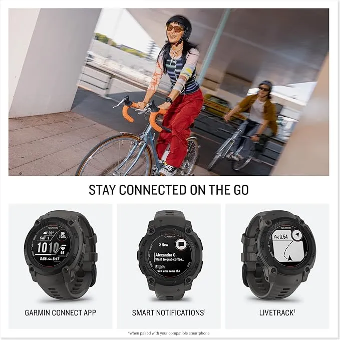 Garmin Instinct® E 40 MM Unisex Charcoal 24/7 Health Monitoring Wrist-Based Heart Rate Up To 16 Days Of Battery Life Rugged Outdoor GPS Smartwatch - 010-02932-00