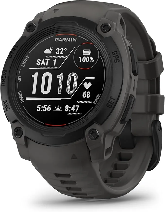 Garmin Instinct® E 40 MM Unisex Charcoal 24/7 Health Monitoring Wrist-Based Heart Rate Up To 16 Days Of Battery Life Rugged Outdoor GPS Smartwatch - 010-02932-00