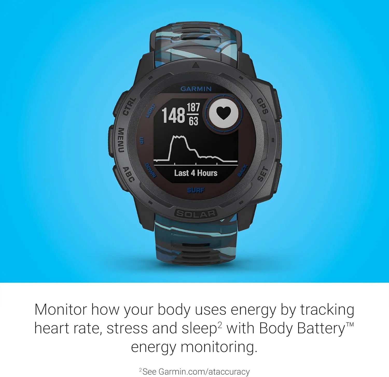 Garmin Instinct, Rugged Outdoor Watch (Renewed)