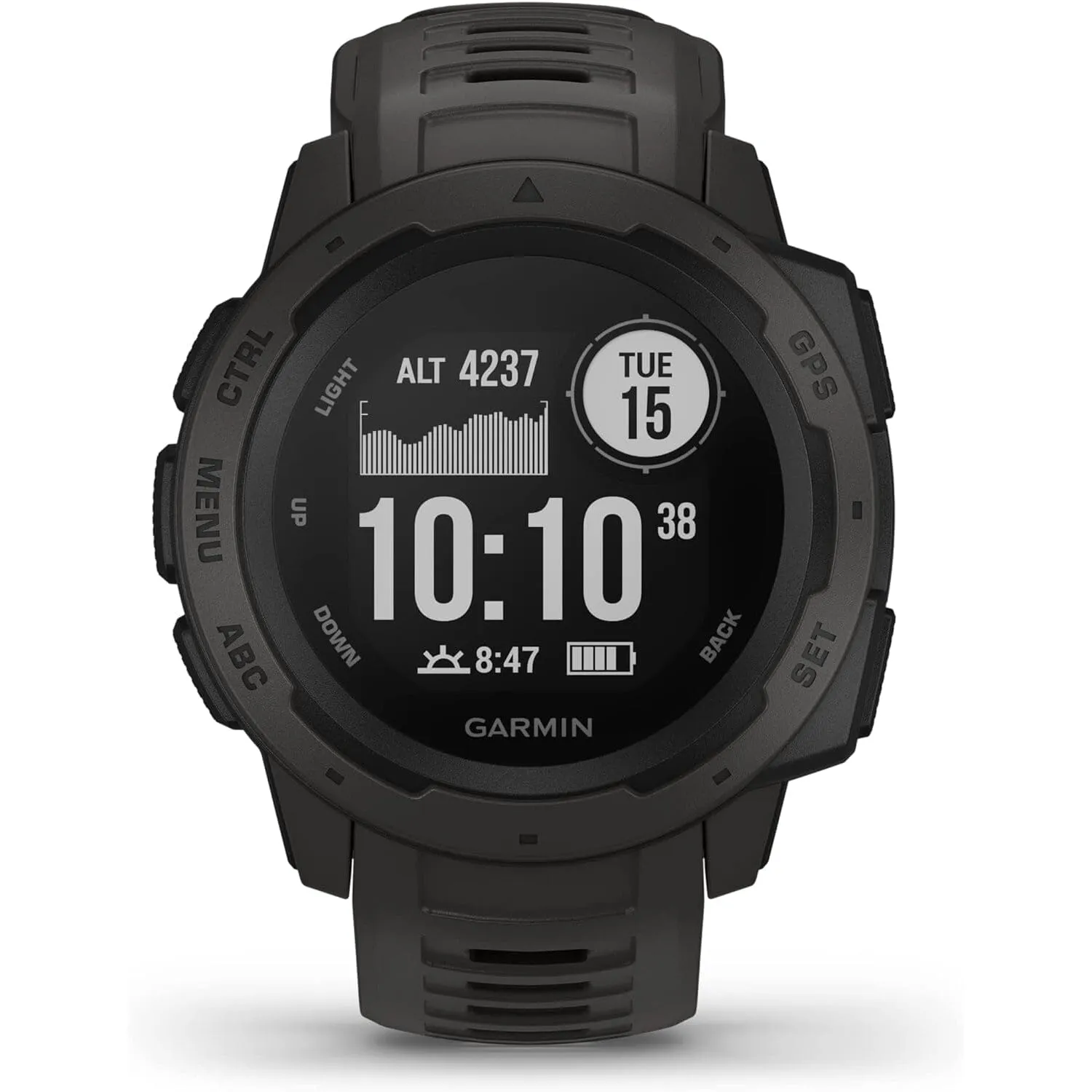 Garmin Instinct, Rugged Outdoor Watch with GPS  (Refurbished)