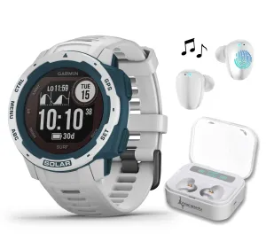 Garmin Instinct Solar Surf Edition Premium GPS Smartwatch with Included Wearable4U Bundle