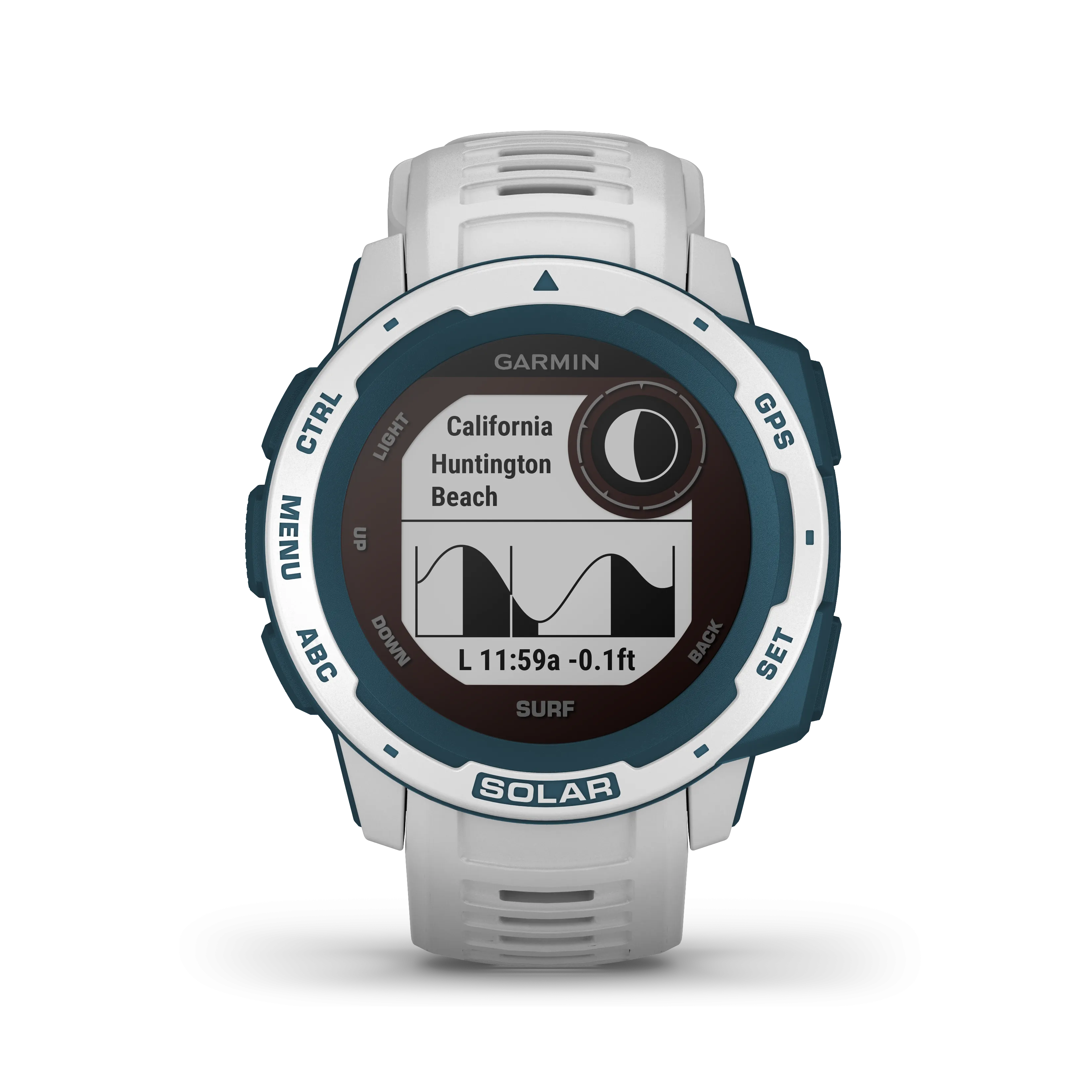 Garmin Instinct Solar Surf Edition Premium GPS Smartwatch with Included Wearable4U Bundle