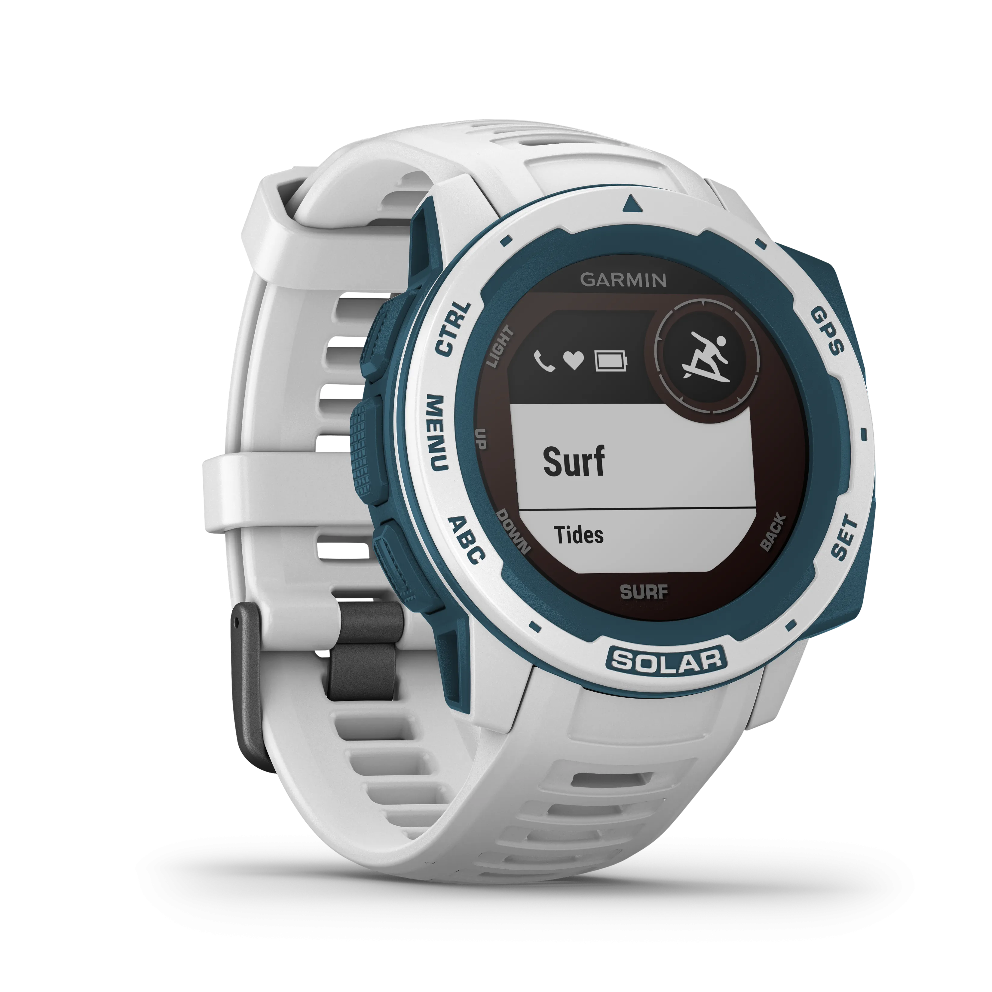 Garmin Instinct Solar Surf Edition Premium GPS Smartwatch with Included Wearable4U Bundle