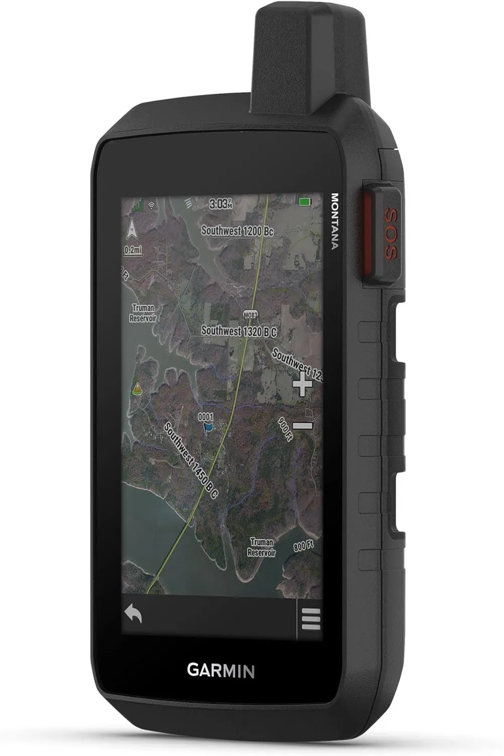 Garmin Montana® 760i, Rugged GPS Handheld Navigator with Built-in inReach® Technology for SOS and 2-way Texts in Remote Areas, 5” Touchscreen, 8MP Camera, Satellite Imagery and Maps for Road or Trails