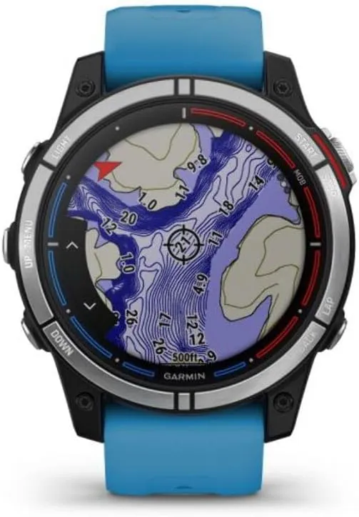 Garmin quatix® 7 Standard Edition, Marine GPS Smartwatch, Tide Changes and Anchor Drag Alerts, Waypoint Marking