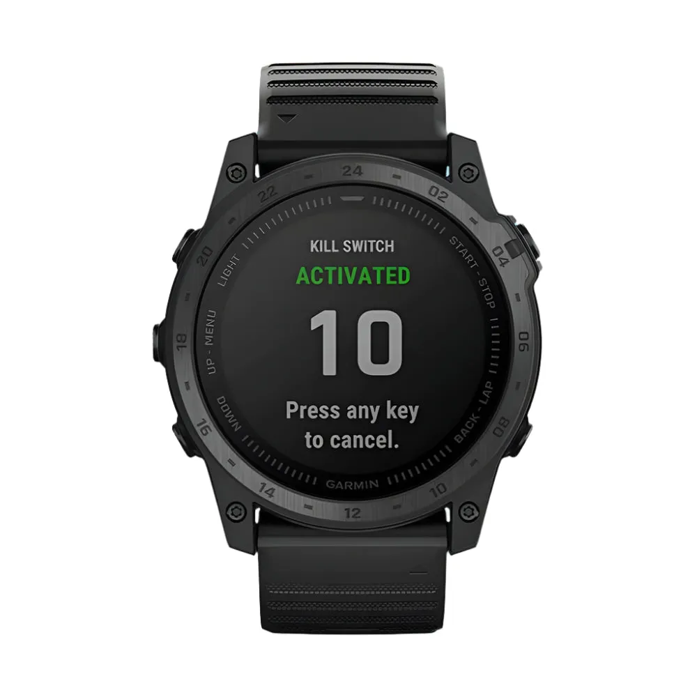 Garmin tactix 7 Standard Edition Silicone Band Ruggedly Built Premium Tactical GPS Smart Watch - 010-02704-00