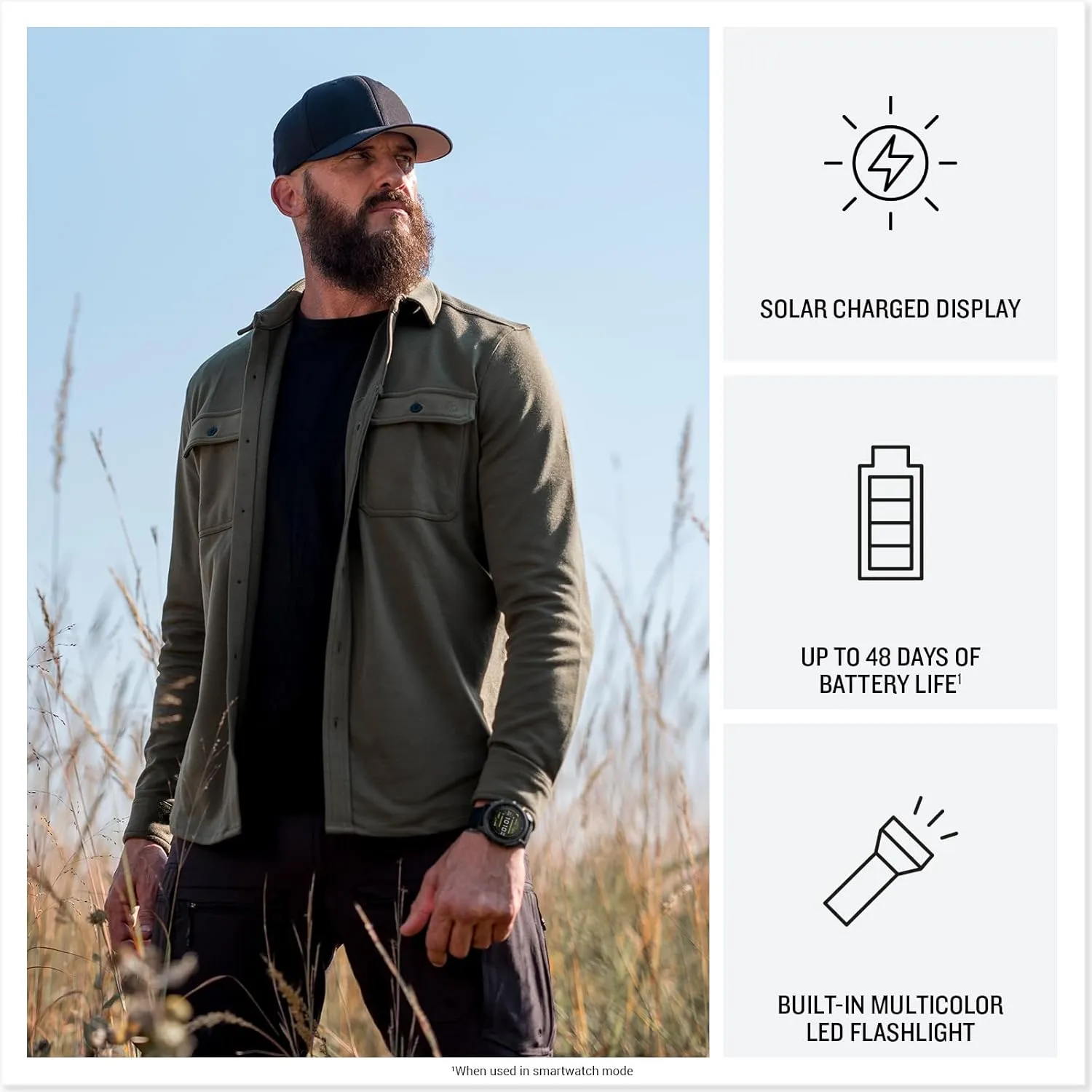 Garmin Tactix 8 51mm Solar Charged Display Elite Premium Tactical GPS Smartwatch, Includes Applied Ballistics Elite Solver, Built-in Flashlight, 48 Days Battery Life Bundle   Earbuds and More