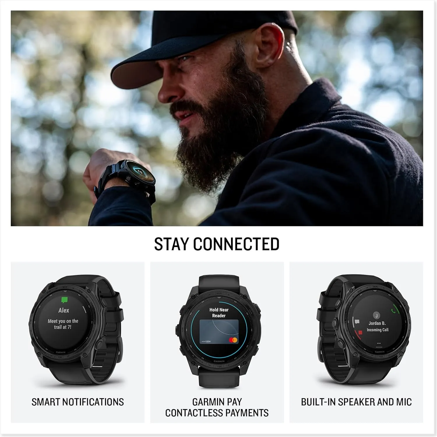 Garmin Tactix 8 51mm Solar Charged Display Elite Premium Tactical GPS Smartwatch, Includes Applied Ballistics Elite Solver, Built-in Flashlight, 48 Days Battery Life Bundle   Earbuds and More
