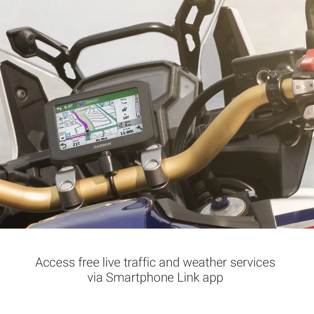 Garmin Zumo 396LMT-S Motorcycle GPS Navigator Bundle with GPS, Hard EVA Case, MicroSD HC 16GB C10 U1 With SD Adapter and Screen Cleaner