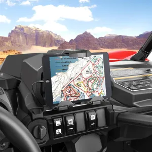 Goldfire Commander Electronic Device Holder, GPS Tablet and Phone Holder Mount Storage Box Fit for Can am Maverick Trail Sport MAX Commander Accessories,Replace OEM #715005212