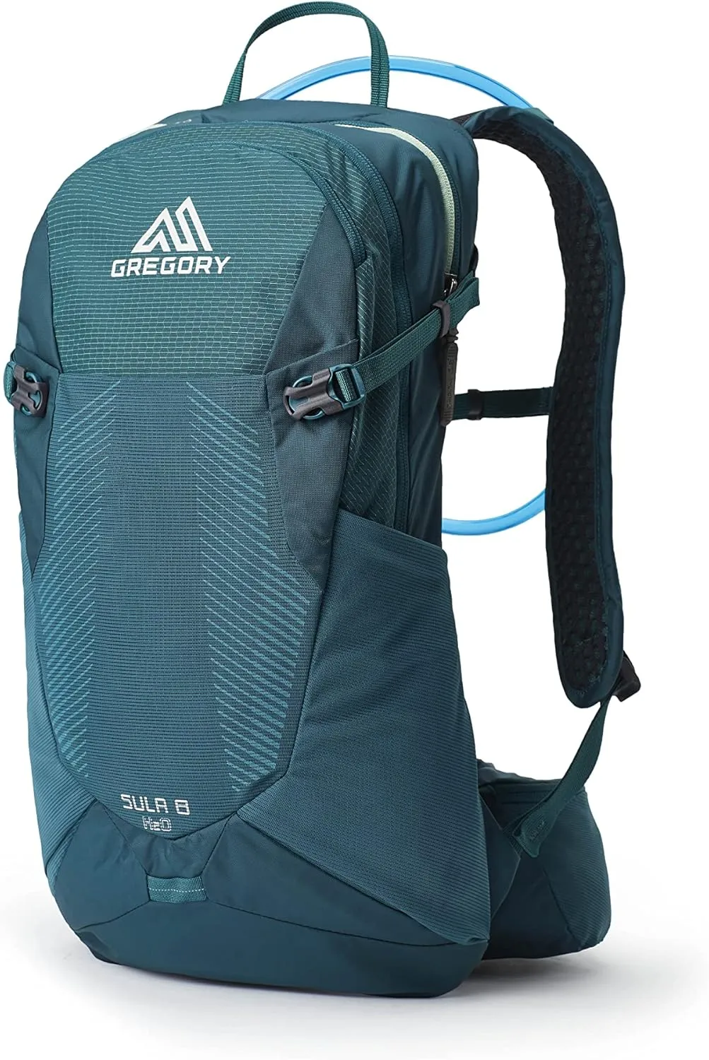 Gregory Sula 8 H2O Unisex Day Hiking/Backpacking Hydration/Mountain Biking Backpack, 3L Water Reservoir/Bladder Included, One Size Fits All, Antigua Green