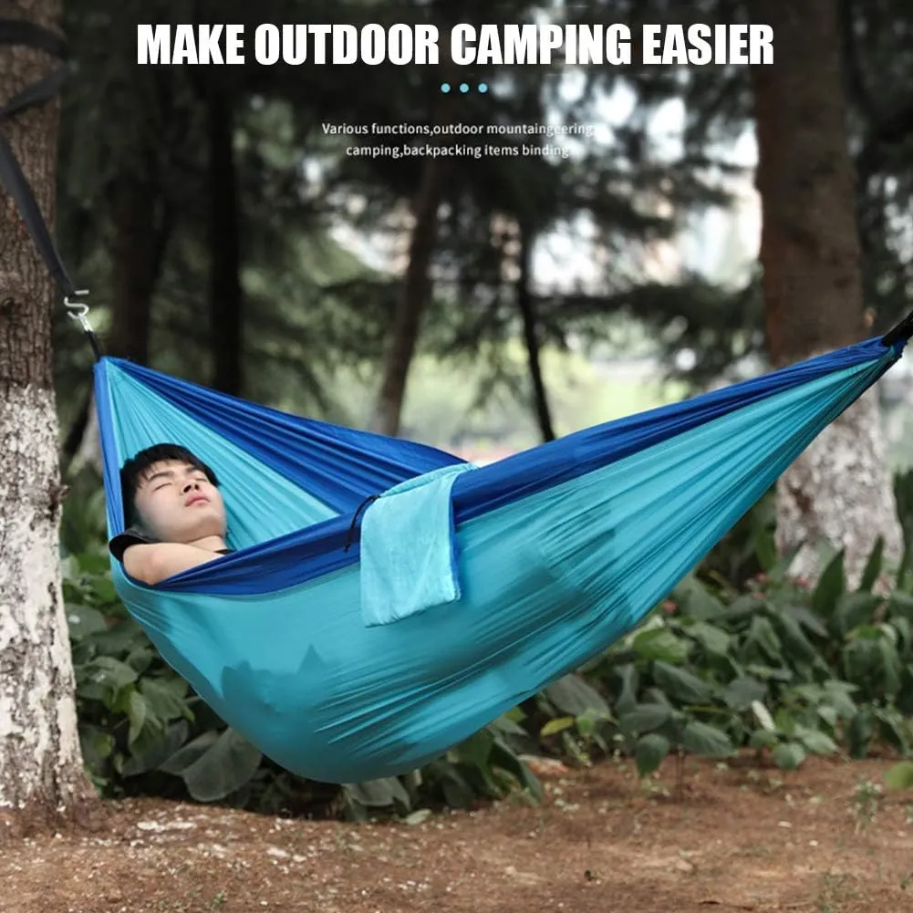 Hammock Portable Camping Hammock Double Hanging Bed Lightweight Hammock Outdoor Waterproof Durable Survival Travel Leisure Bed, 275x140cm B