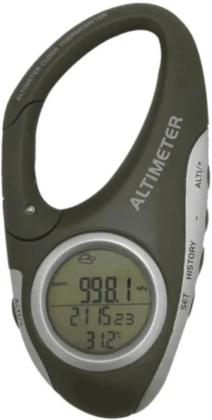 Happyyami Practical Mountaineering Tool Digital Temperature Gauge Altimeter and Barometer
