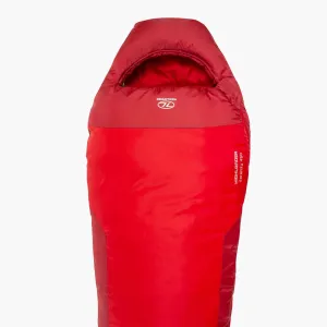 Highlander Serenity 450 Mummy Sleeping Bag-RED