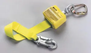 Honeywell Retractable Webbing Lanyard, 10', Locking Snap, Harness & Anchorage Connection, 8327-Z7/10FTYL