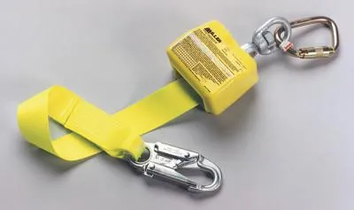 Honeywell Retractable Webbing Lanyard, 10', Locking Snap, Harness & Anchorage Connection, 8327-Z7/10FTYL