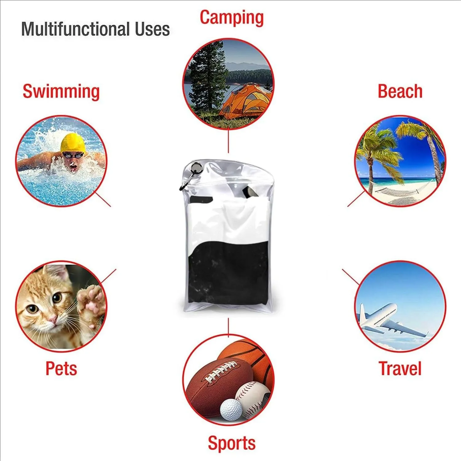 Horse Show Jumping Beach Towel Microfiber Quick Drying Absorbent Bath Towel for Beaches, Camping, Travel 27.5"x55"