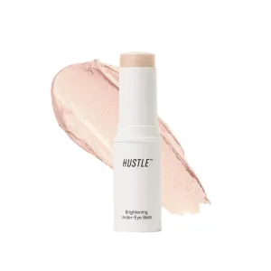 Hustle Beauty Brightening Under-Eye Balm – Instant Cooling, Caffeine-Infused, Hydrating Eye Balm for Puffiness, Dark Circles, and a Refreshed Glow, For All Skin Types
