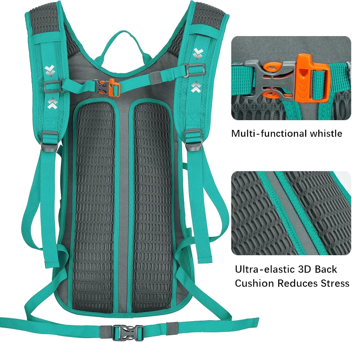 Hydration Backpack 18L with Water Bladder 2L Hiking Water Backpack Women Men Lightweight Hydration Pack for Cycling