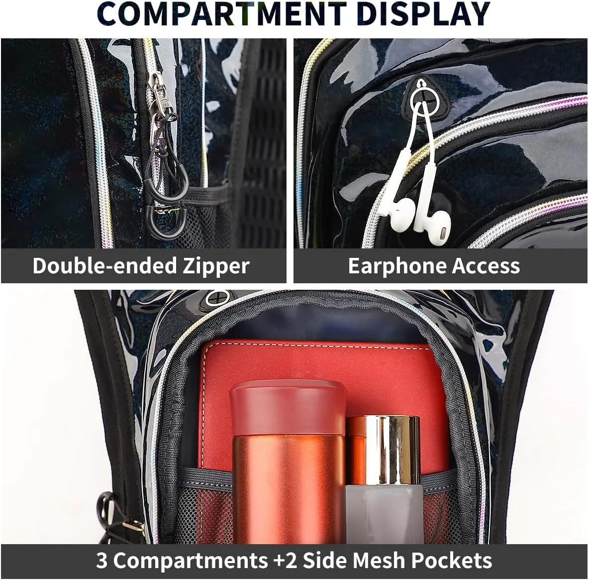 Hydration Pack, Hydration Backpack with 2L Hydration Bladder, Festival Essential Water Backpack, Lightweight Hydration Bag Hydropack Hydro for Running, Biking, Music Festival Gear, Rave