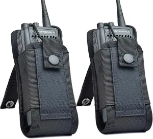 HYS Radio Holster MOLLE Pouch, Universal Walkie Talkie Holster Holder for Police Molle Vest, Walkie Talkies Nylon Holster