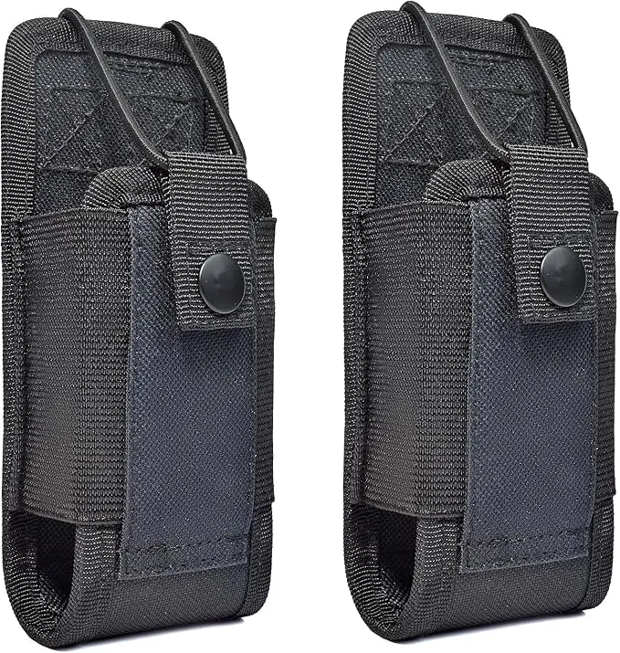 HYS Radio Holster MOLLE Pouch, Universal Walkie Talkie Holster Holder for Police Molle Vest, Walkie Talkies Nylon Holster