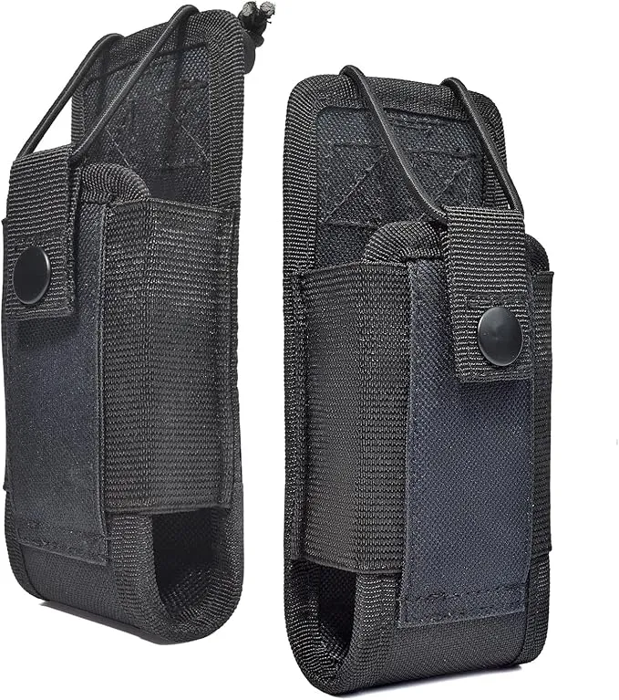 HYS Radio Holster MOLLE Pouch, Universal Walkie Talkie Holster Holder for Police Molle Vest, Walkie Talkies Nylon Holster