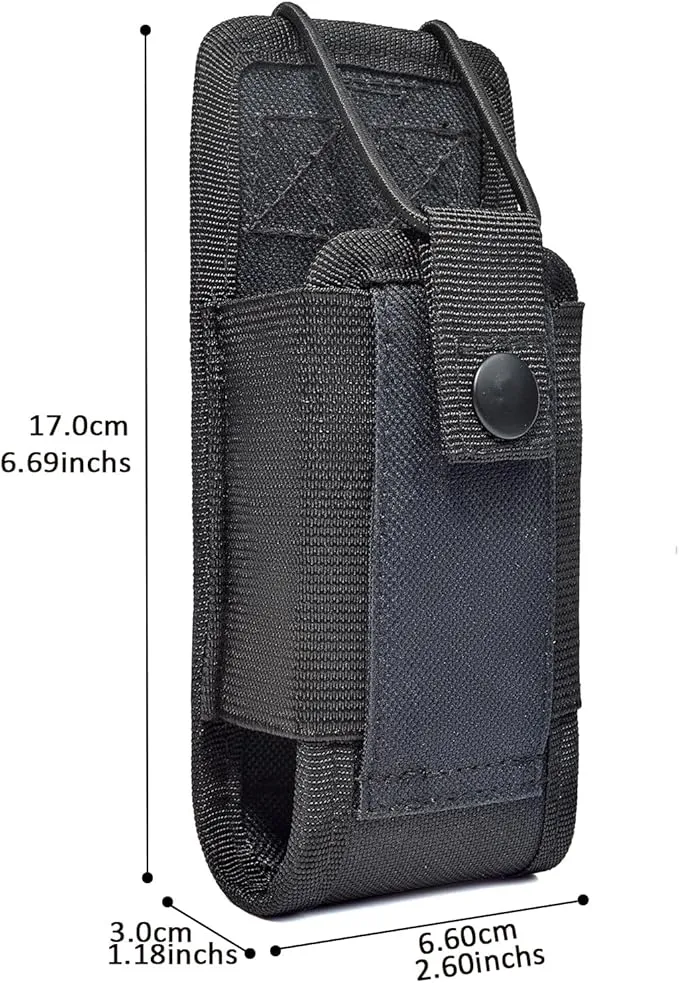 HYS Radio Holster MOLLE Pouch, Universal Walkie Talkie Holster Holder for Police Molle Vest, Walkie Talkies Nylon Holster