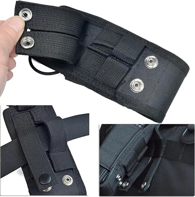 HYS Radio Holster MOLLE Pouch, Universal Walkie Talkie Holster Holder for Police Molle Vest, Walkie Talkies Nylon Holster