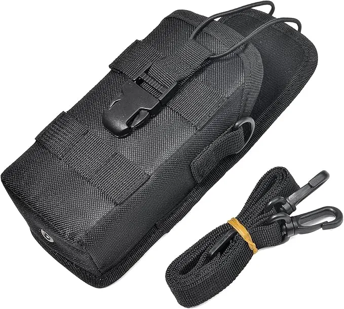 HYS Tactical Holster Nylon Molle Radio Pouch, Universal Walkie Talkie Holster Molle Holder, for Police Molle Vest, for Motorola Midland President Cobra Uniden Handheld CB Radio
