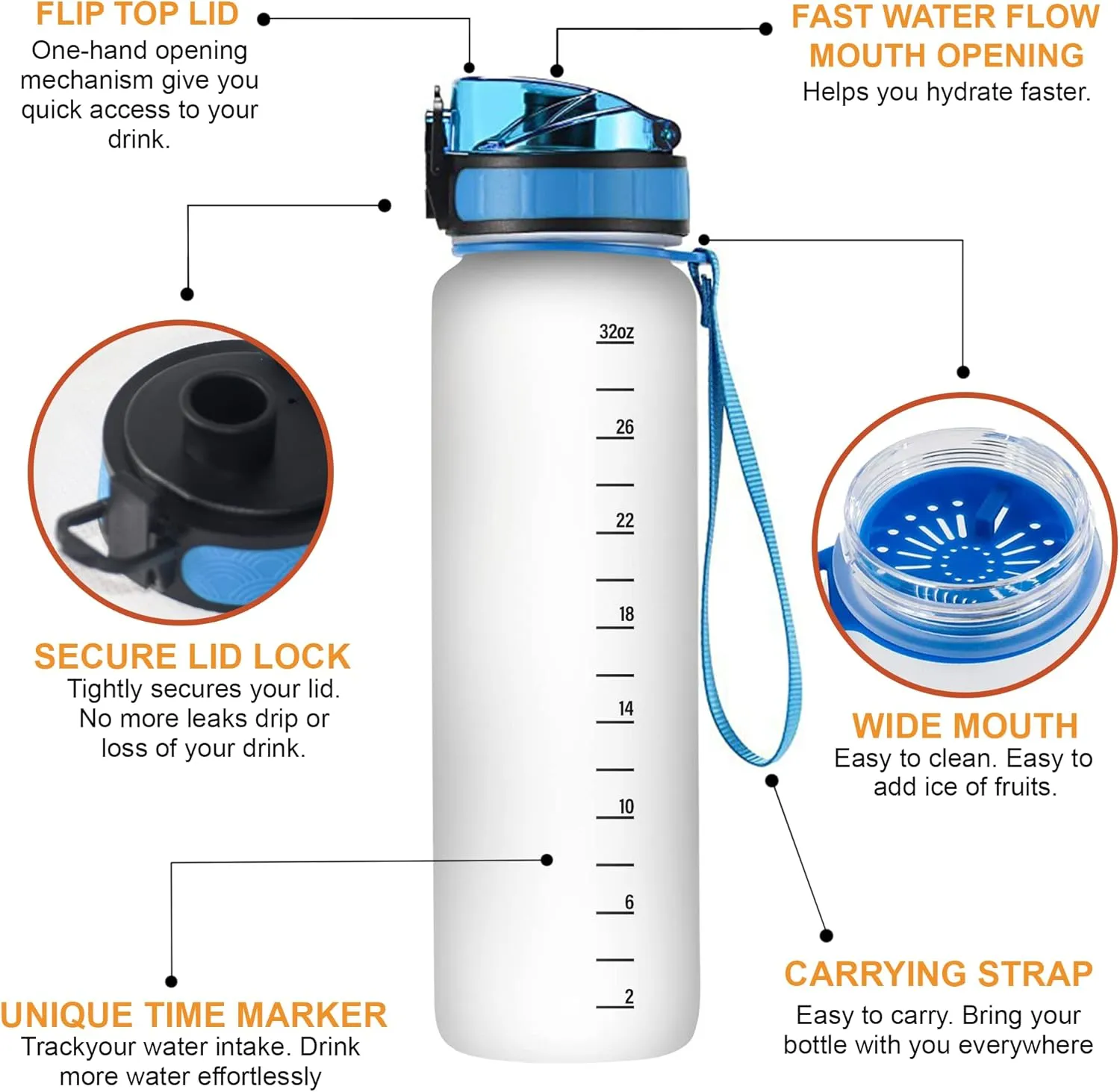 Hyturtle Personalized Seals Lovers 32 Oz 1Liter Motivational Water Bottle With Time Marker, Just A Girl Who Loves Seals, Sea Animal Lovers Gifts For Women, Girl On Birthday, Christmas
