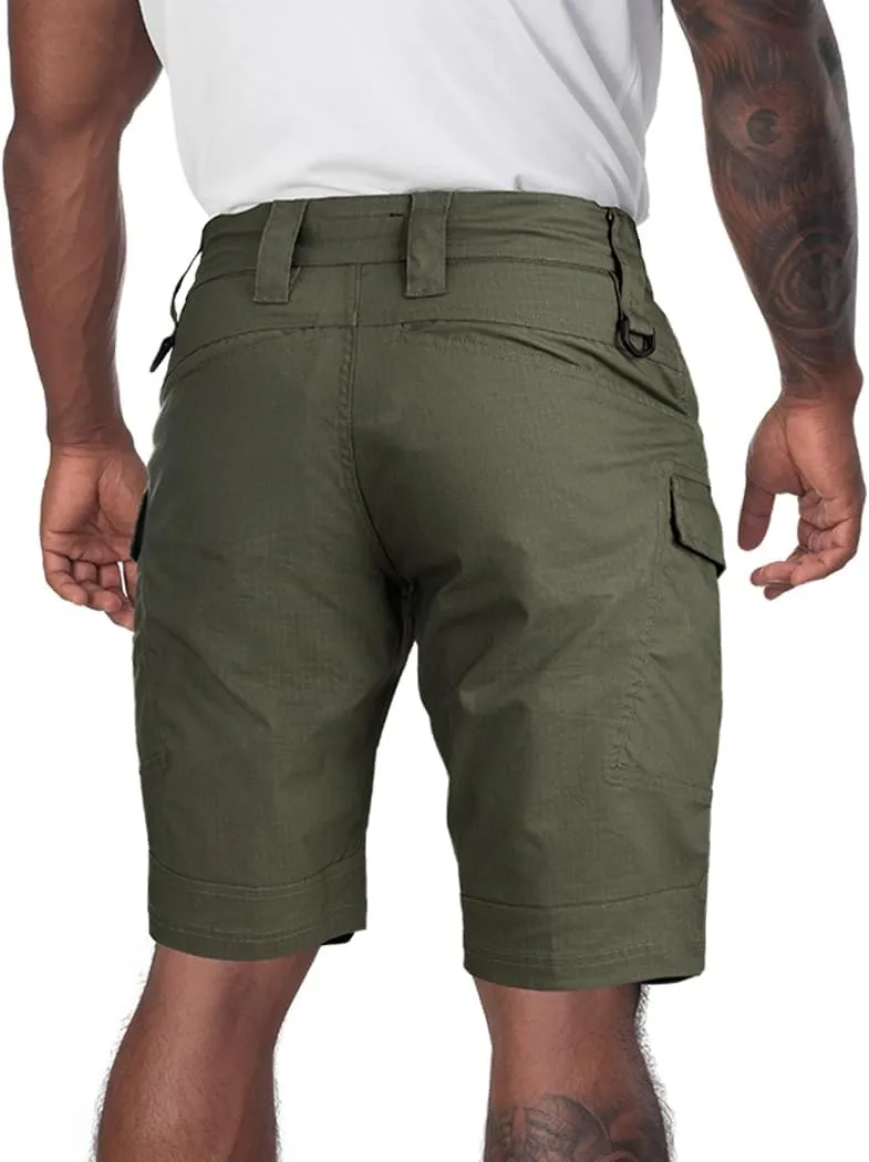 IDOGEAR Men's Tactical Cargo Shorts, Quick-Dry, Multipocket, Lightweight, Breathable, Camo, Summer Hiking, Fishing, Cycling