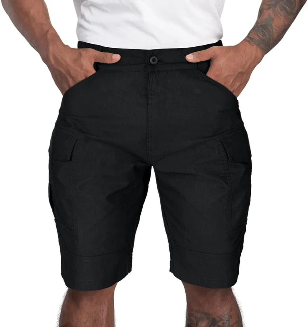 IDOGEAR Men's Tactical Cargo Shorts, Quick-Dry, Multipocket, Lightweight, Breathable, Camo, Summer Hiking, Fishing, Cycling