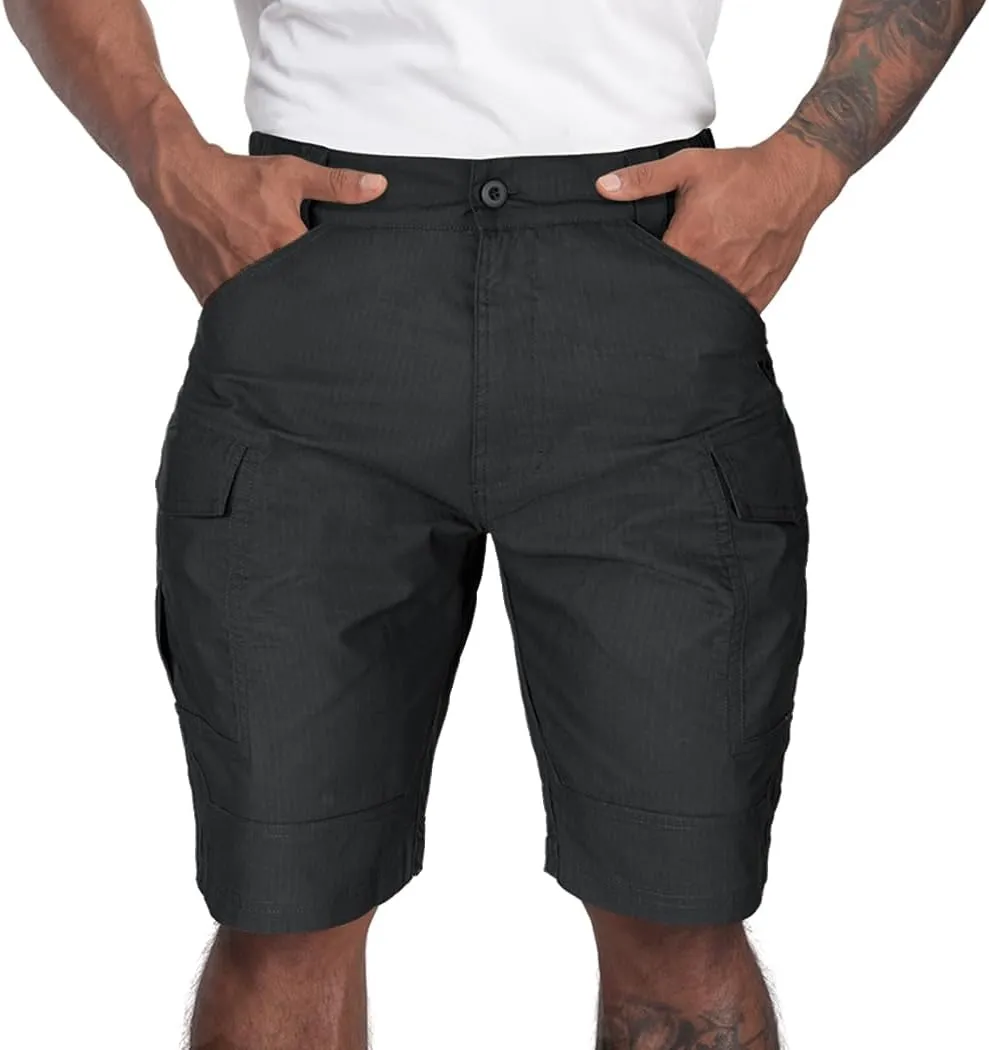 IDOGEAR Men's Tactical Cargo Shorts, Quick-Dry, Multipocket, Lightweight, Breathable, Camo, Summer Hiking, Fishing, Cycling