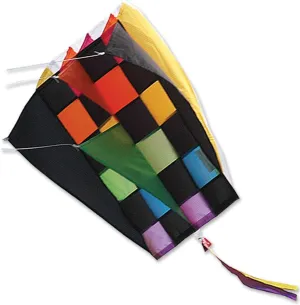 Kite - Parafoil 2 Rainbow Tecmo Kite with 500 Ft 30lb Test String and Winder