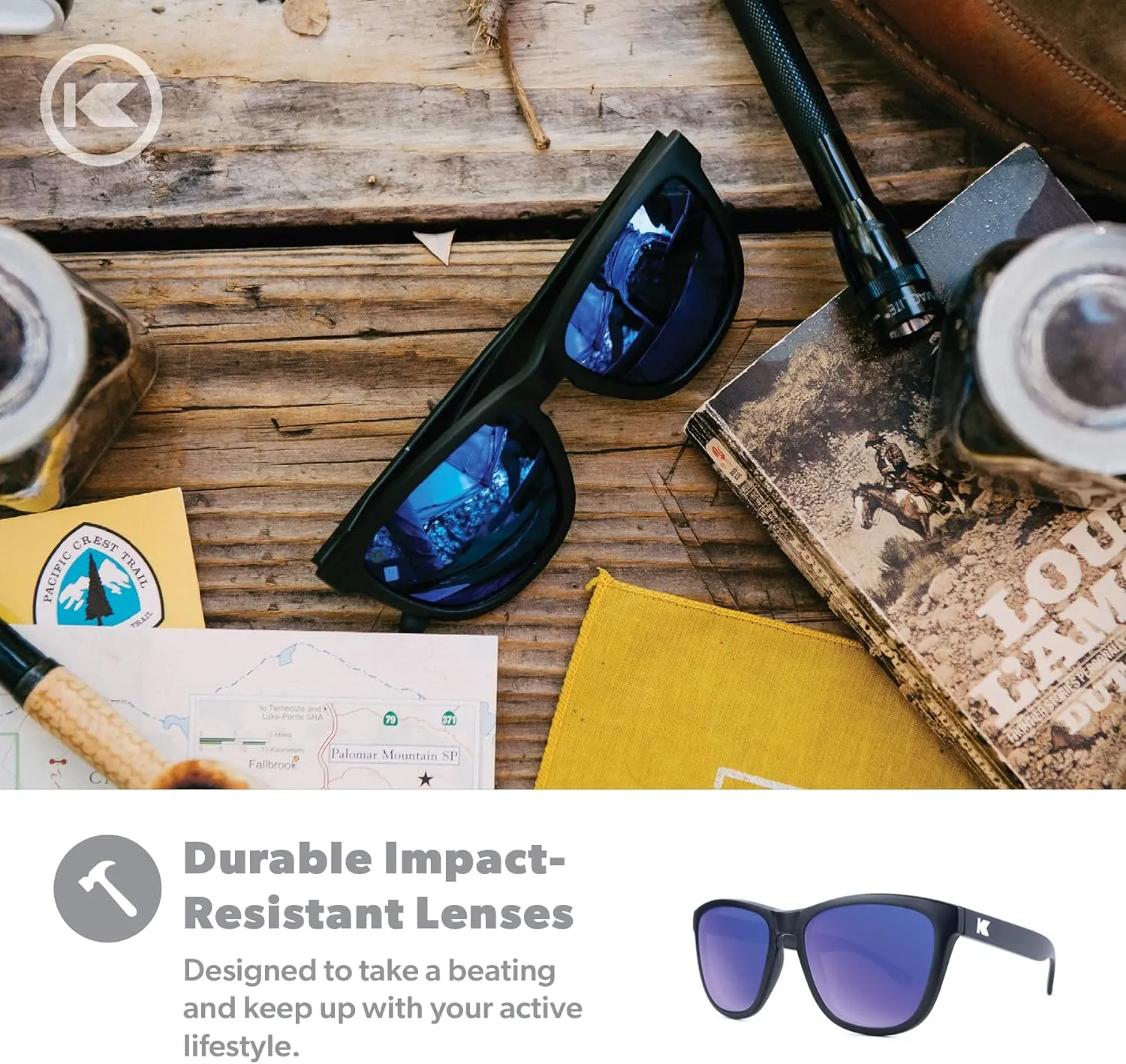 Knockaround Premiums and Sport Polarized Sunglasses for Men & Women - Impact Resistant Lenses & Full UV400 Protection