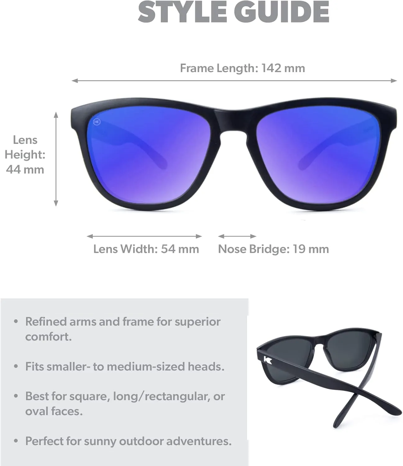 Knockaround Premiums and Sport Polarized Sunglasses for Men & Women - Impact Resistant Lenses & Full UV400 Protection