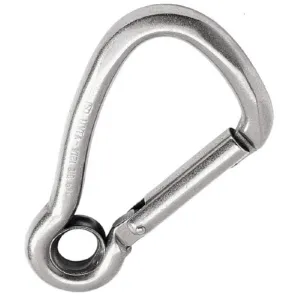 Kong Load Rated Stainless Steel Carabiner Asymmetric Hook with Eye 52mm