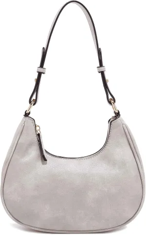 LA TERRE Small Crescent Shoulder Bag Under the Arm Purse Handbag for Women